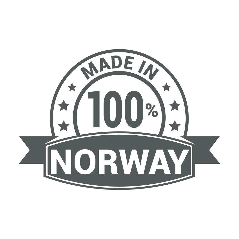 Noorwegen postzegel ontwerp vector