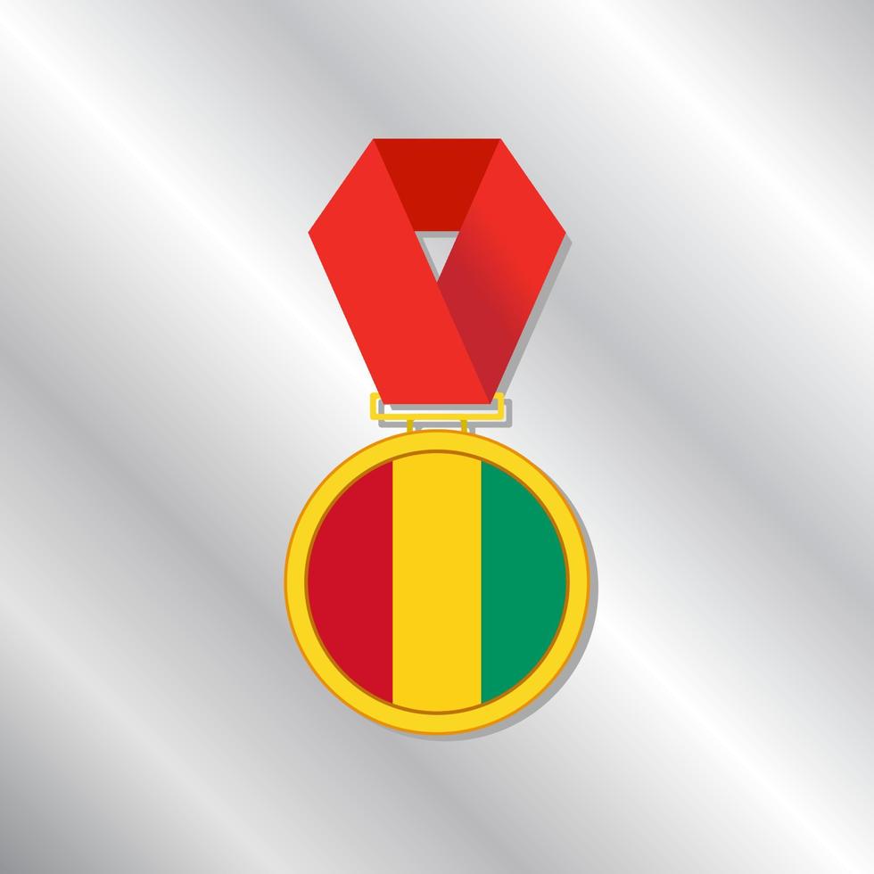 illustratie van Guinea vlag sjabloon vector