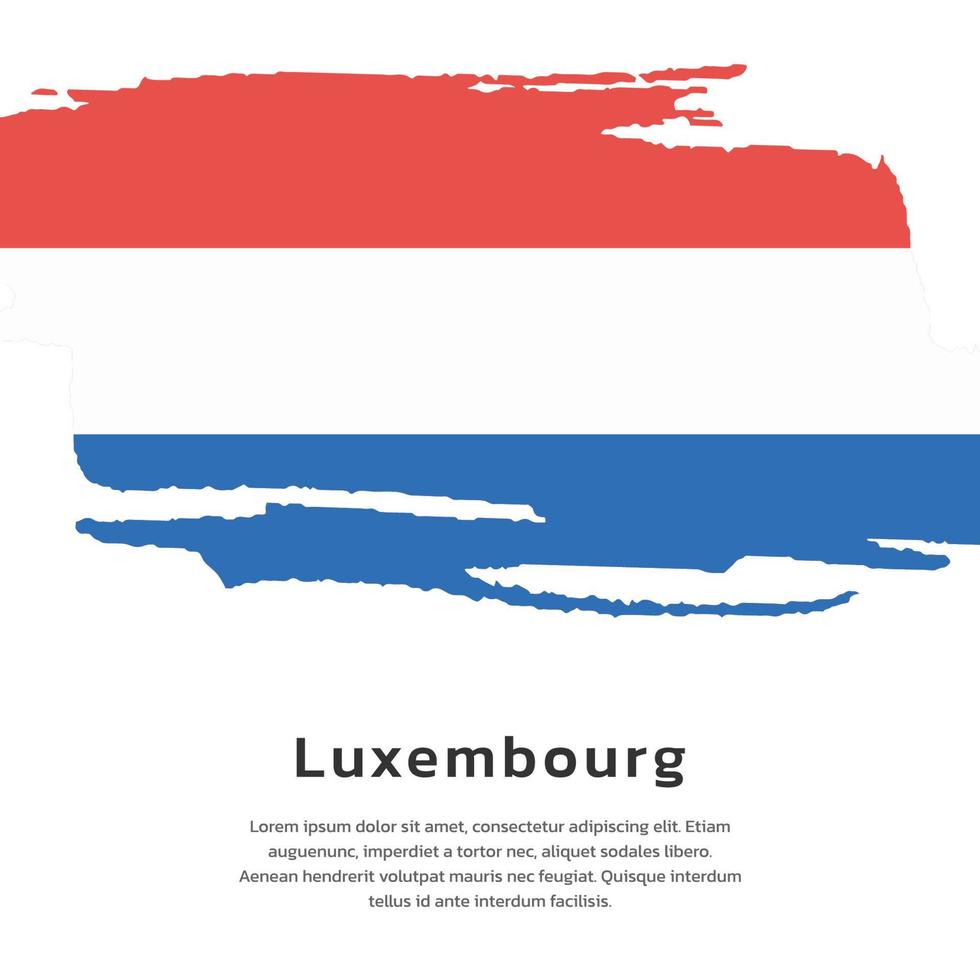 illustratie van Luxemburg vlag sjabloon vector