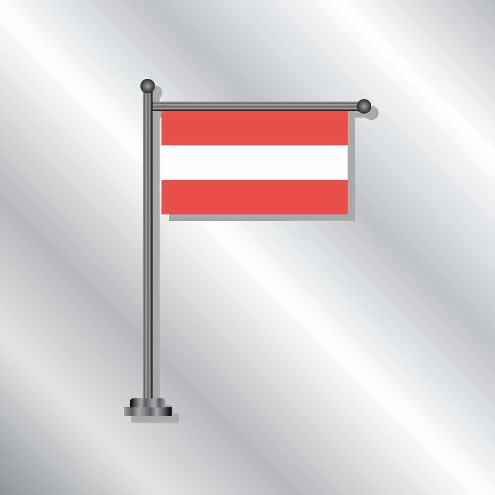 illustratie van Oostenrijk vlag sjabloon vector