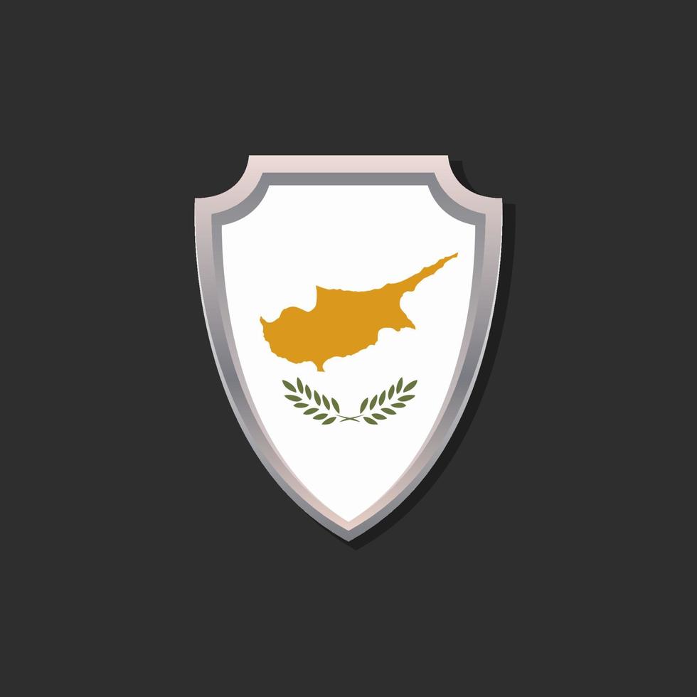 illustratie van Cyprus vlag sjabloon vector