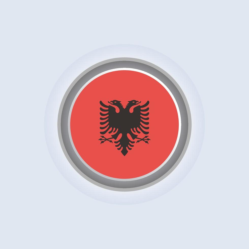 illustratie van Albanië vlag sjabloon vector