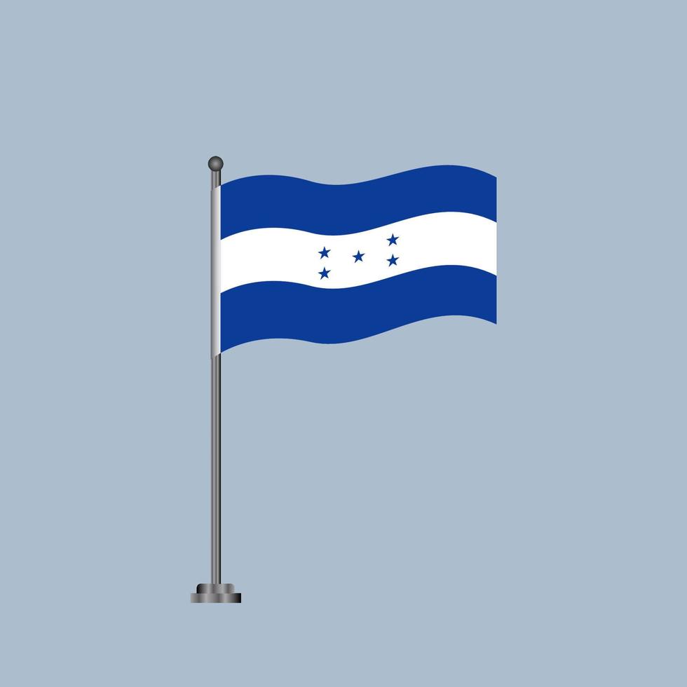 illustratie van Honduras vlag sjabloon vector