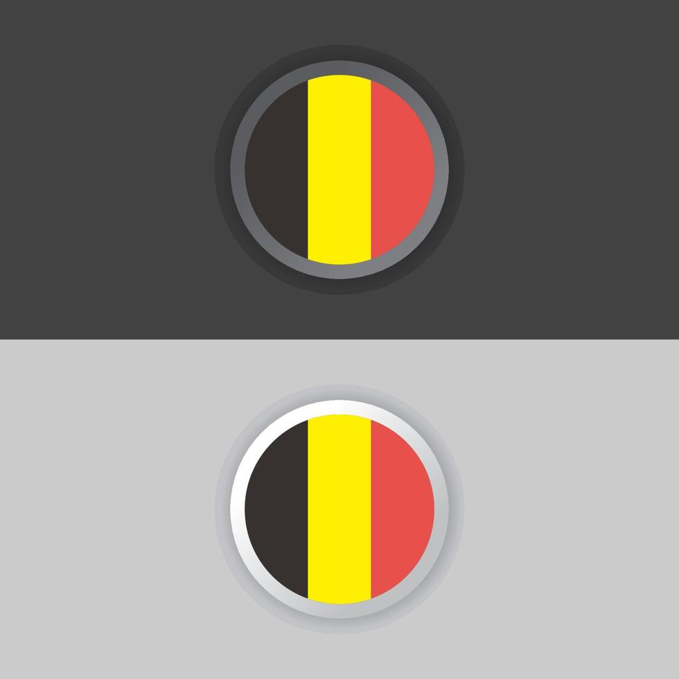 illustratie van belgie vlag sjabloon vector