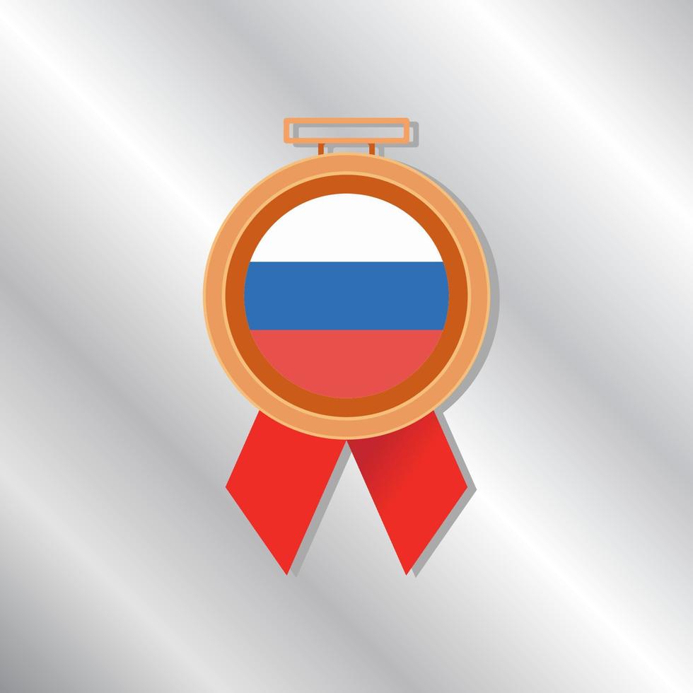 illustratie van Rusland vlag sjabloon vector