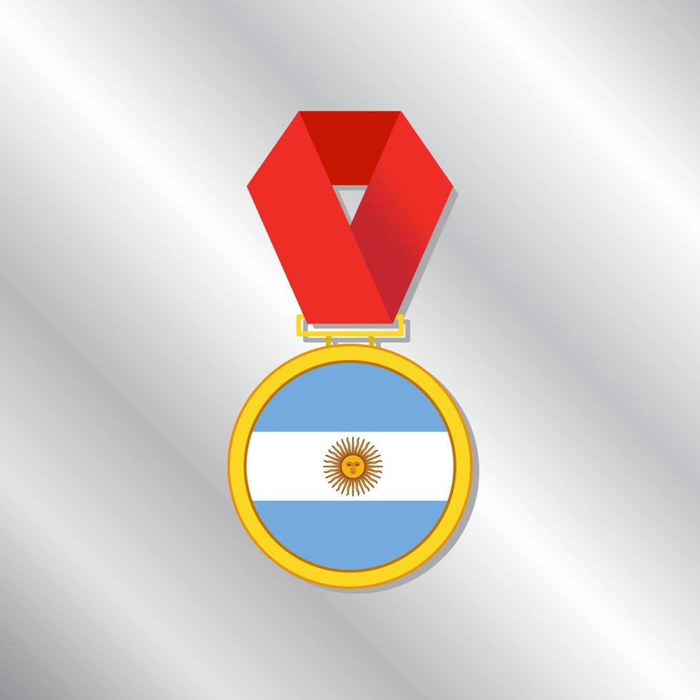 illustratie van Argentinië vlag sjabloon vector