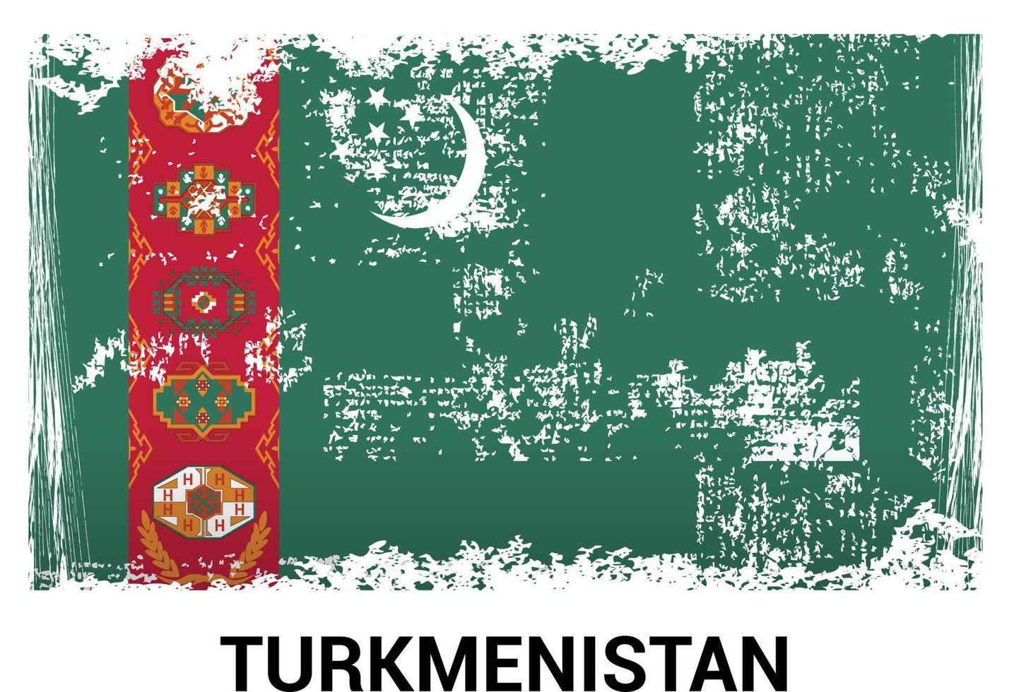 turkmenistan onafhankelijkheid dag ontwerp kaart vector