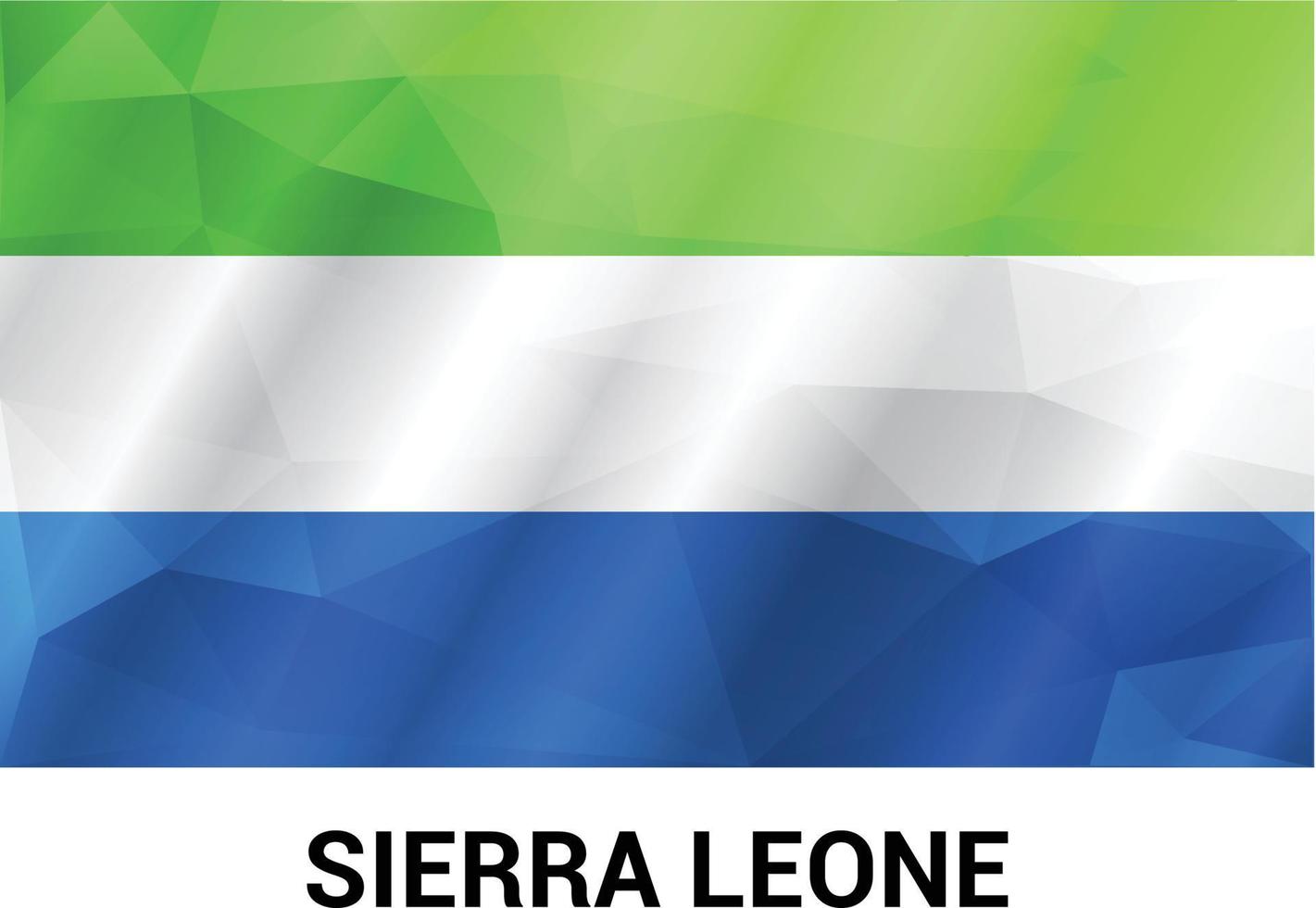 Sierra Leone vlag ontwerp vector