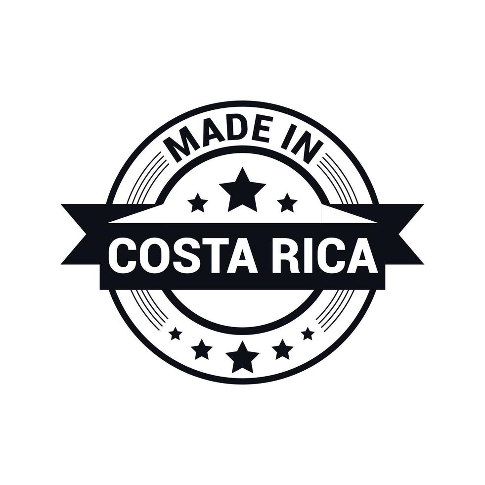 costa rica postzegel ontwerp vector