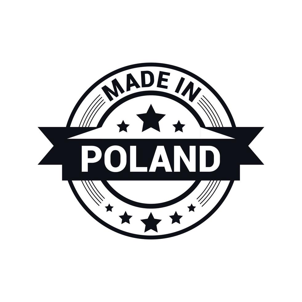 Polen postzegel ontwerp vector
