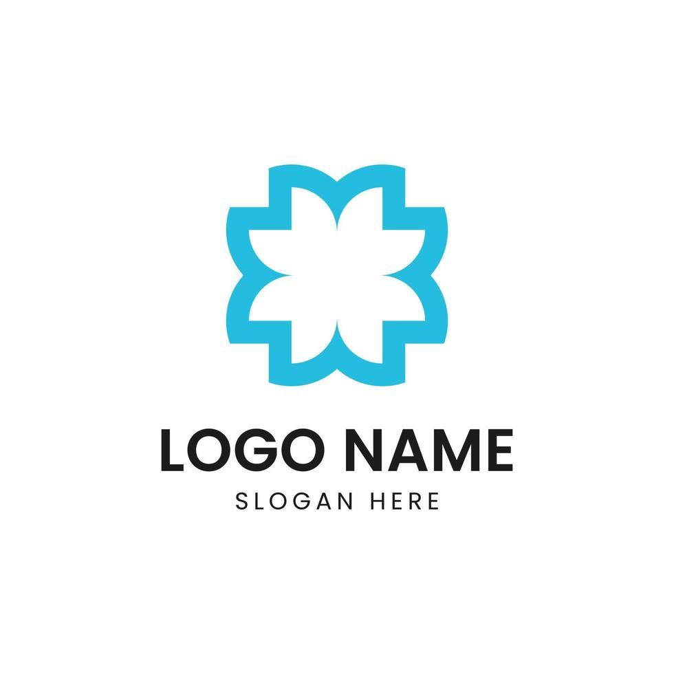 lotus bloem logo ontwerp inspiratie, modern schoonheid logo met bloem concept. vector