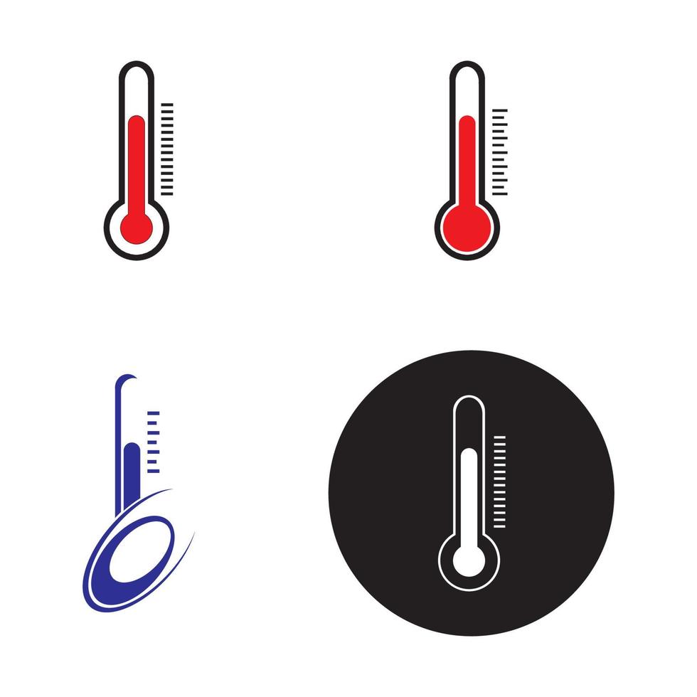 termometer logo illustratie ontwerp vector