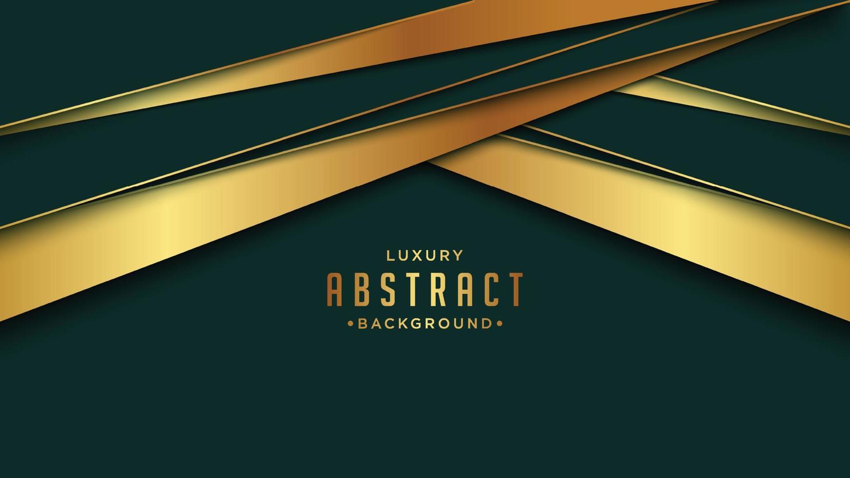 groen luxe achtergrond met gouden lijn. elegant luxueus achtergrond. vector