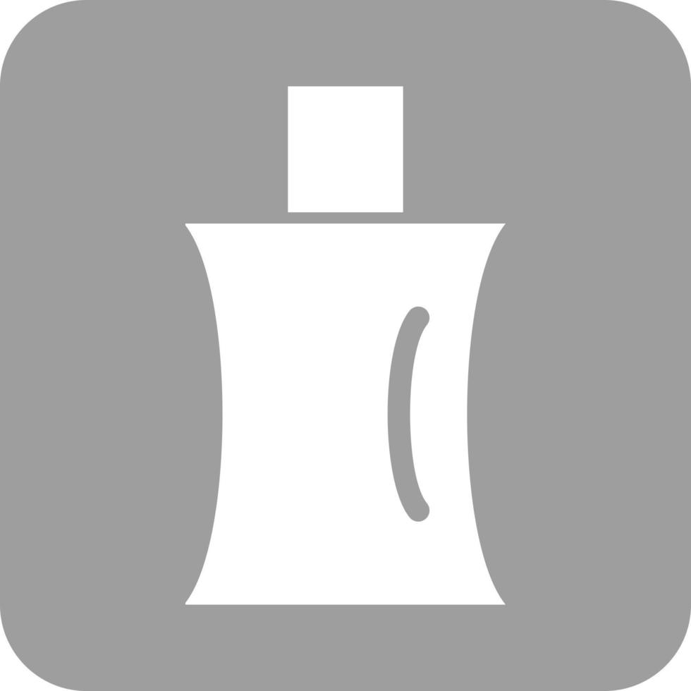 parfum fles glyph ronde achtergrond icoon vector