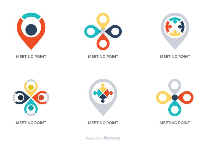 Gratis Vector Meeting Point Logos