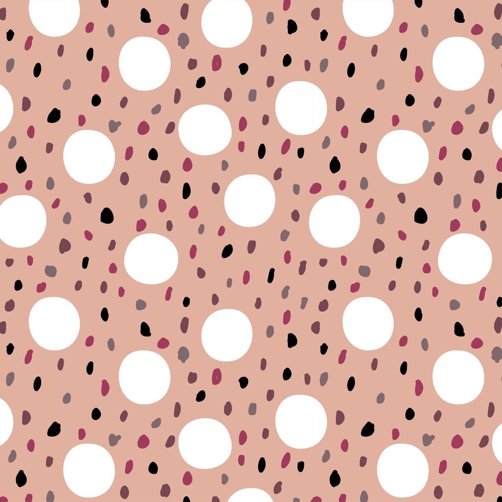 roze naadloze patroon met noppen vector