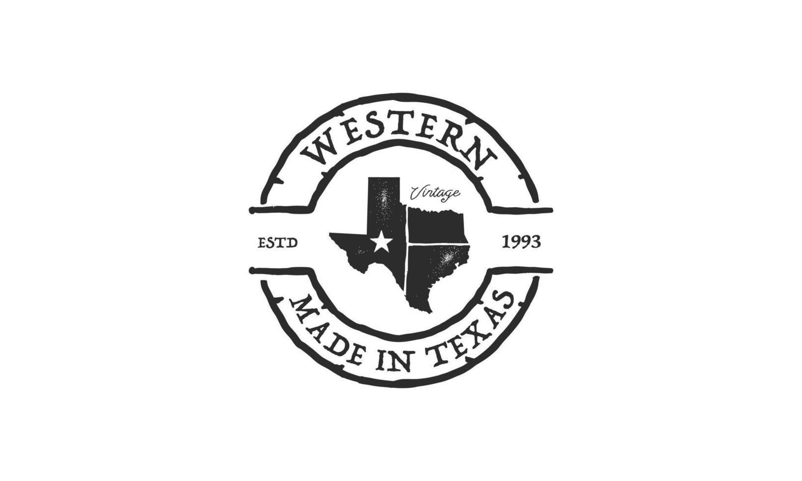 Texas Longhorn logo, land western stier vee wijnoogst retro logo ontwerp vector