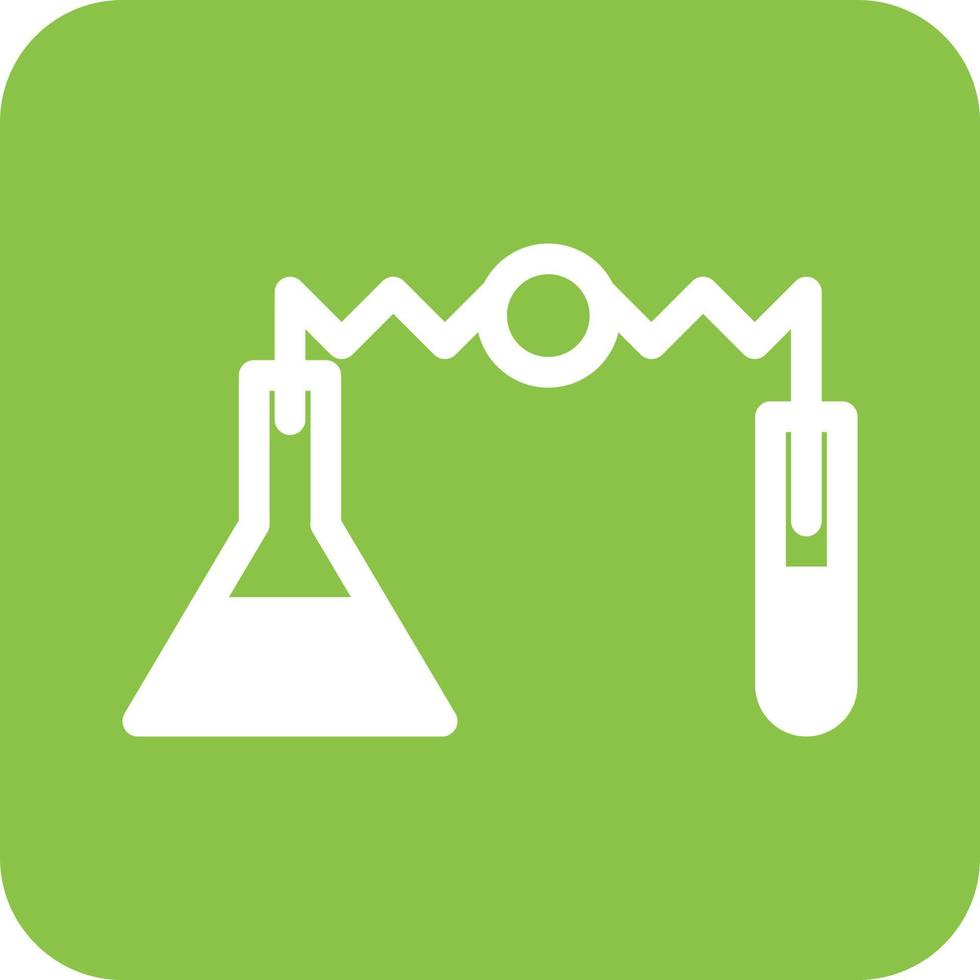 experiment ii glyph ronde achtergrond icoon vector