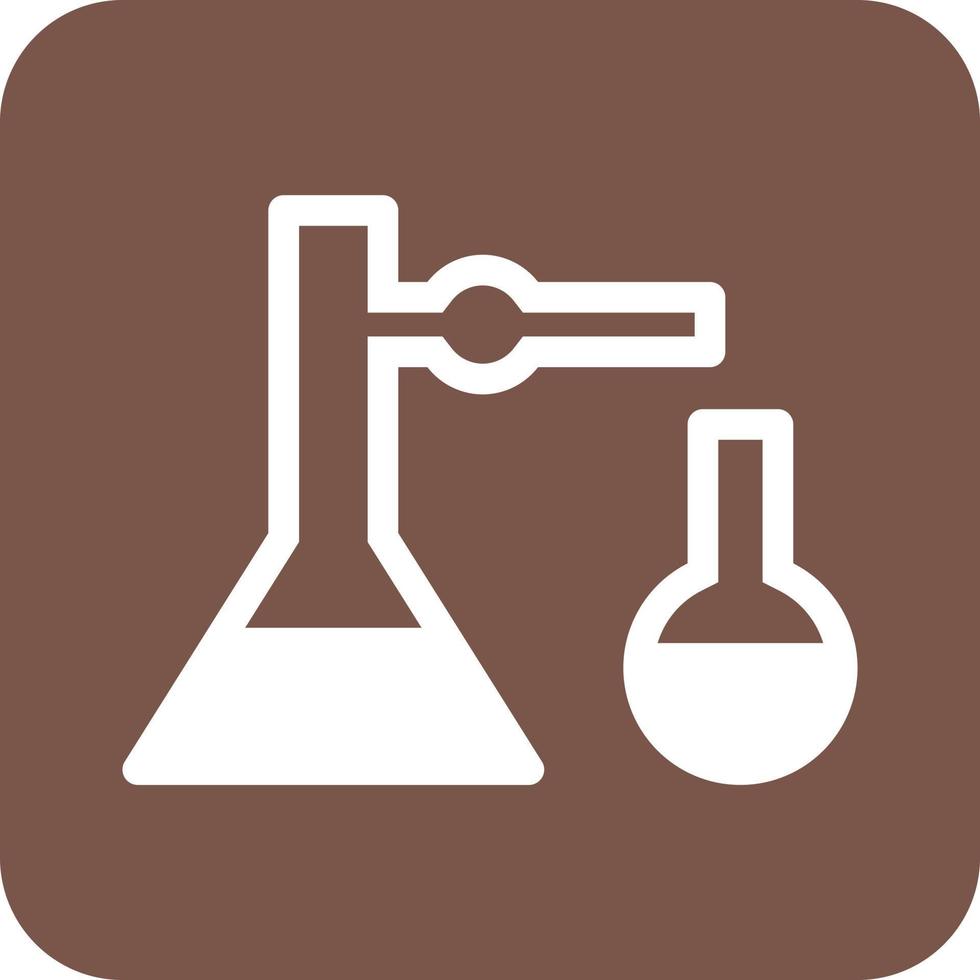 menging Chemicaliën ii glyph ronde achtergrond icoon vector