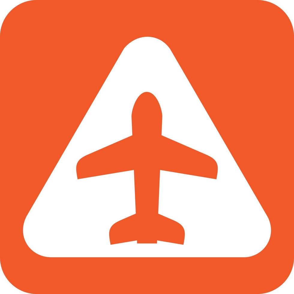 luchthaven teken glyph ronde achtergrond icoon vector