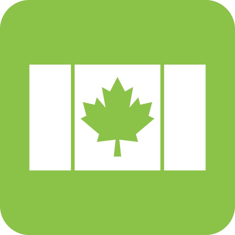 Canada glyph ronde achtergrond icoon vector