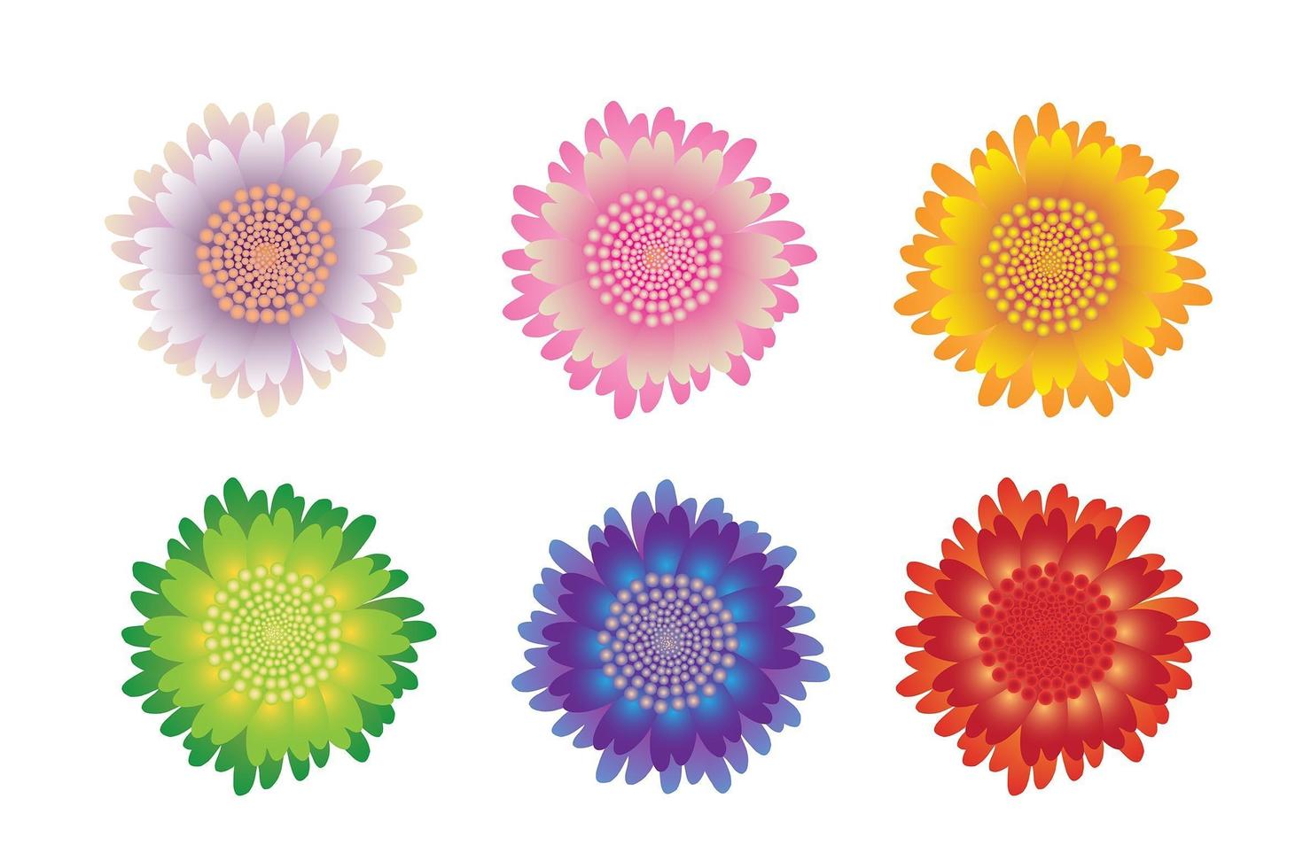 mooie bloemen set vector