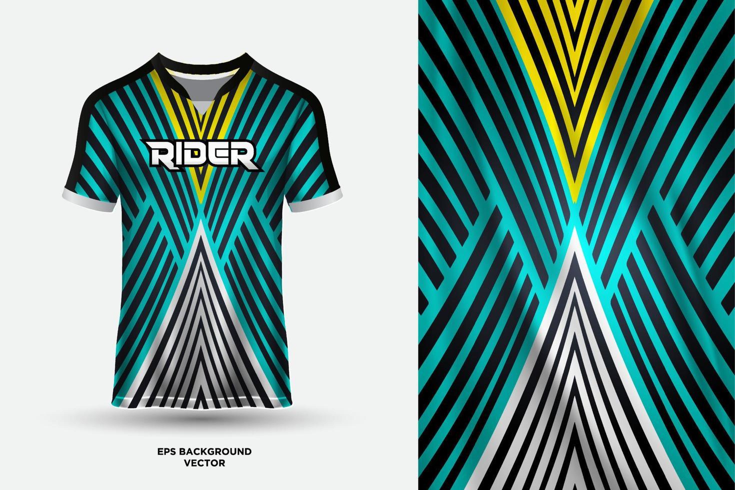 modern t overhemd Jersey ontwerp geschikt voor sport, racen, voetbal, gaming en e sport- vector