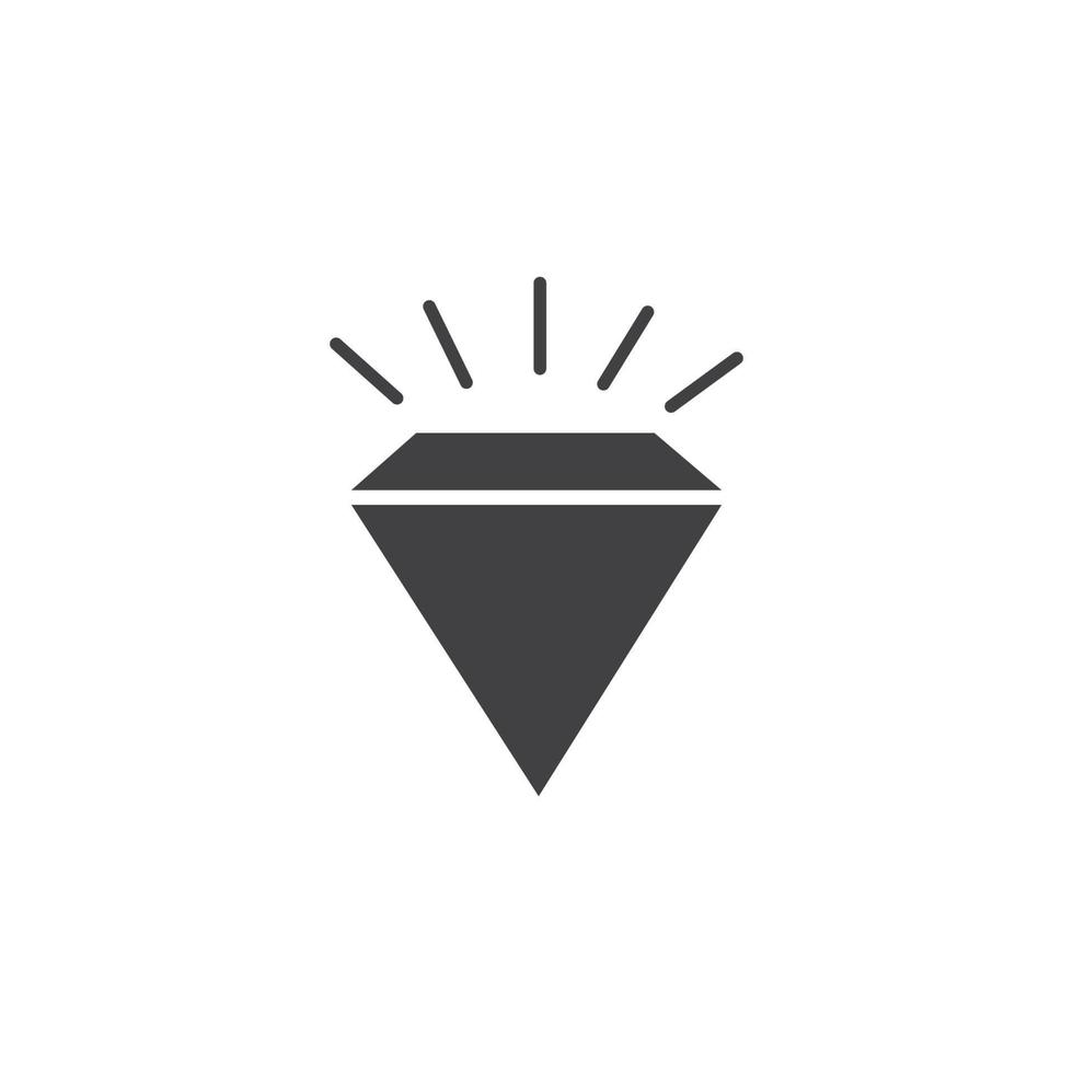 diamant pictogram vectorillustratie vector