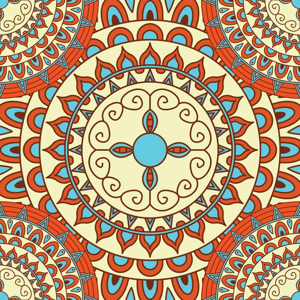 creatieve naadloze mandala achtergrond vector