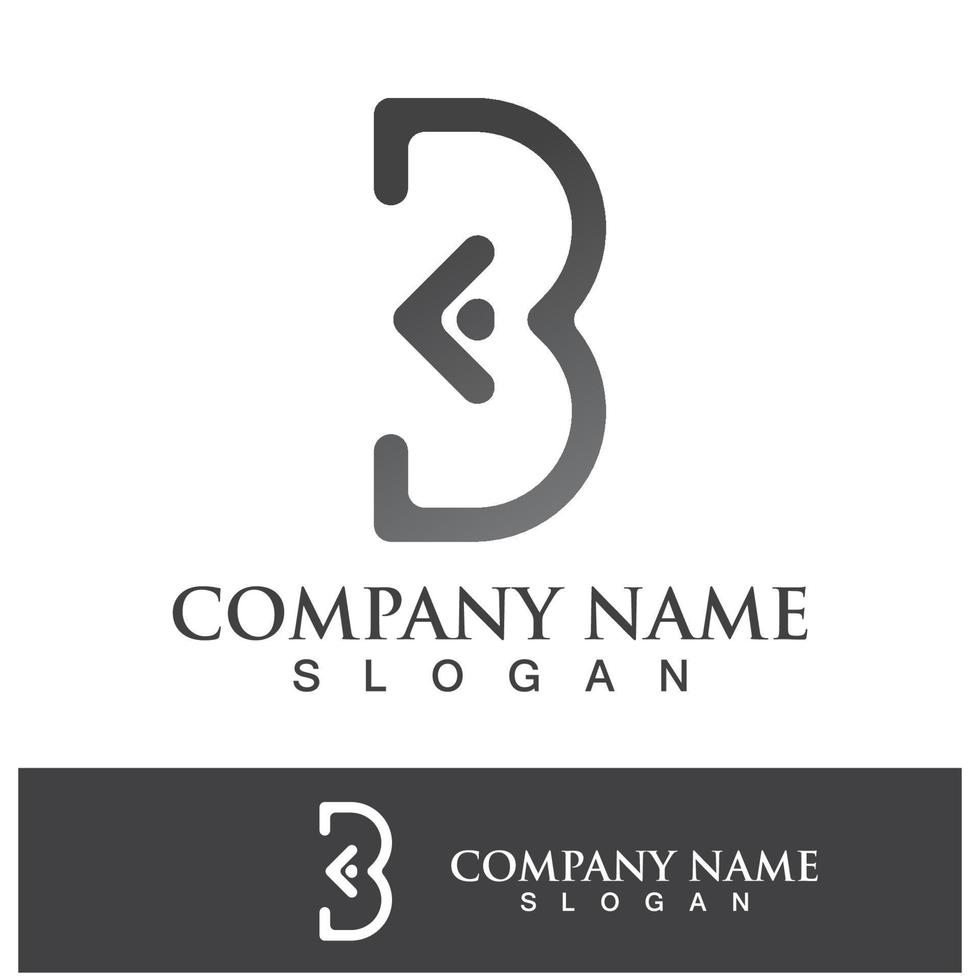 creatief b brief logo ontwerp vector