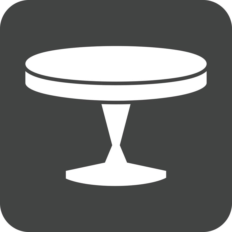 klein tafel glyph ronde achtergrond icoon vector