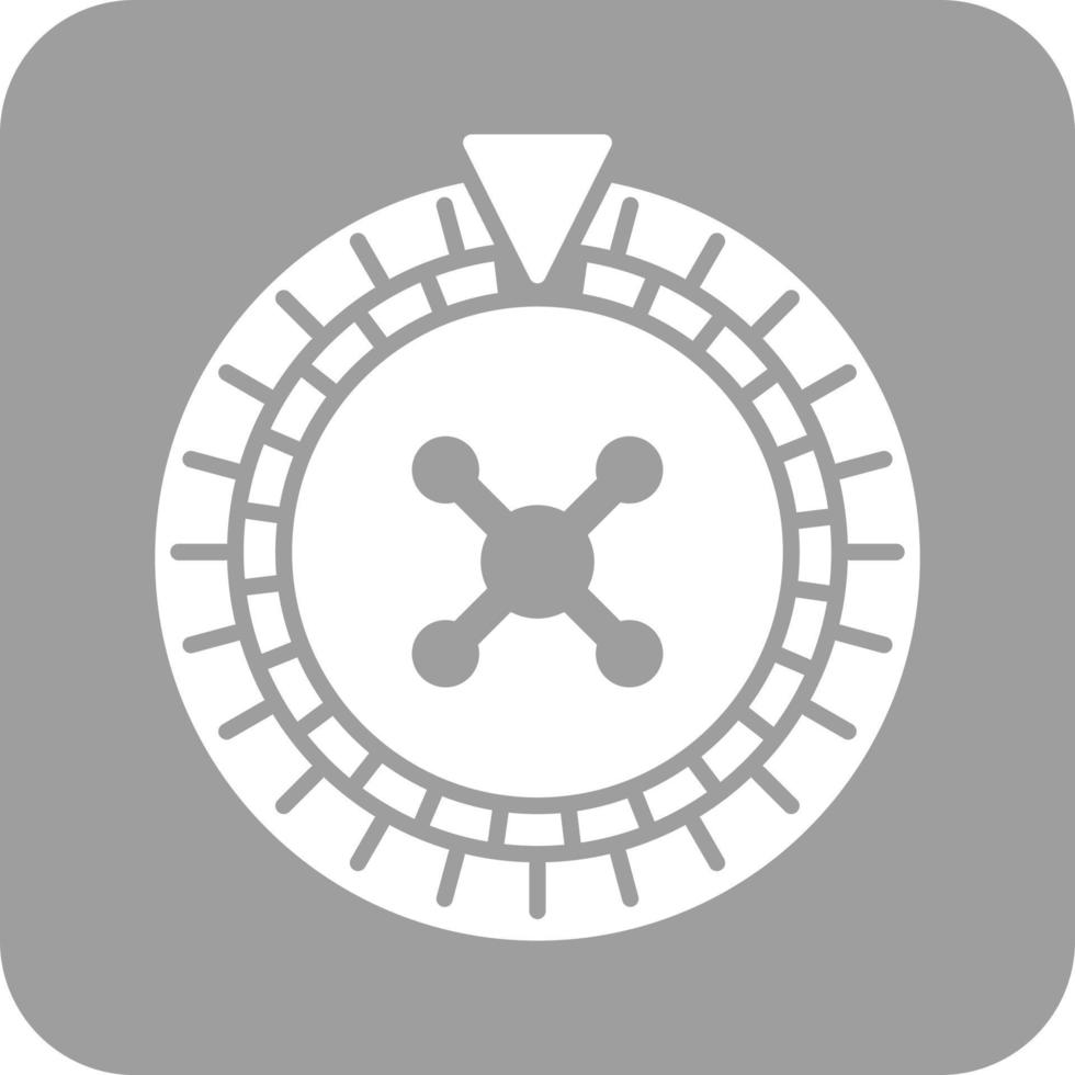 roulette ik glyph ronde achtergrond icoon vector