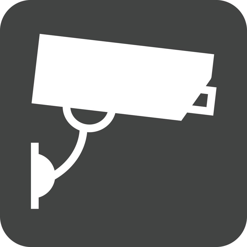 cctv camera glyph ronde achtergrond icoon vector