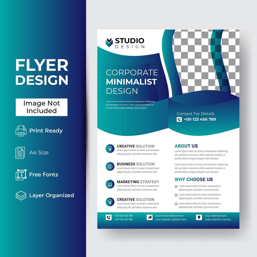 flyer pamflet brochure cover ontwerp lay-out vector