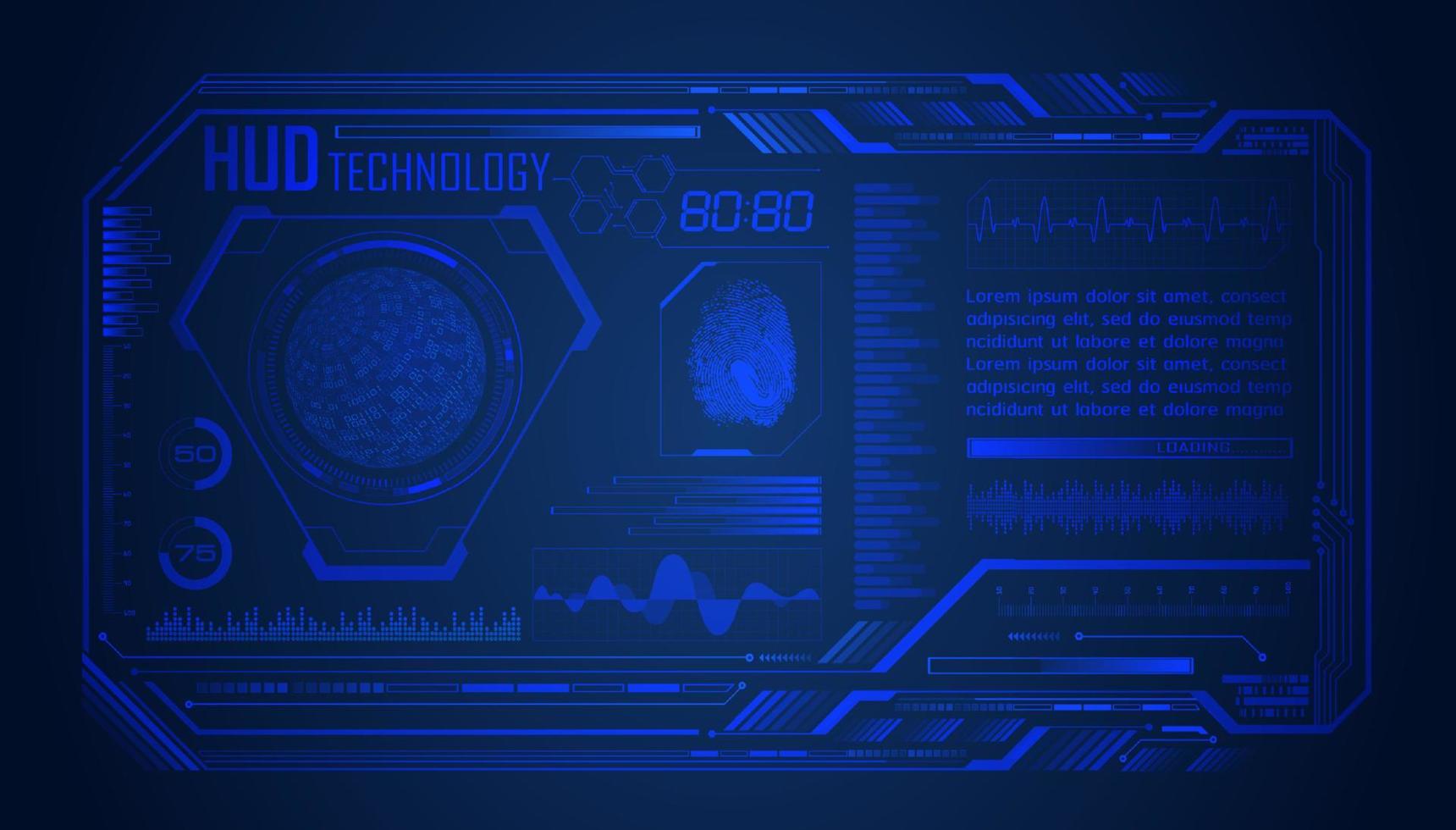 modern hud technologie scherm achtergrond vector