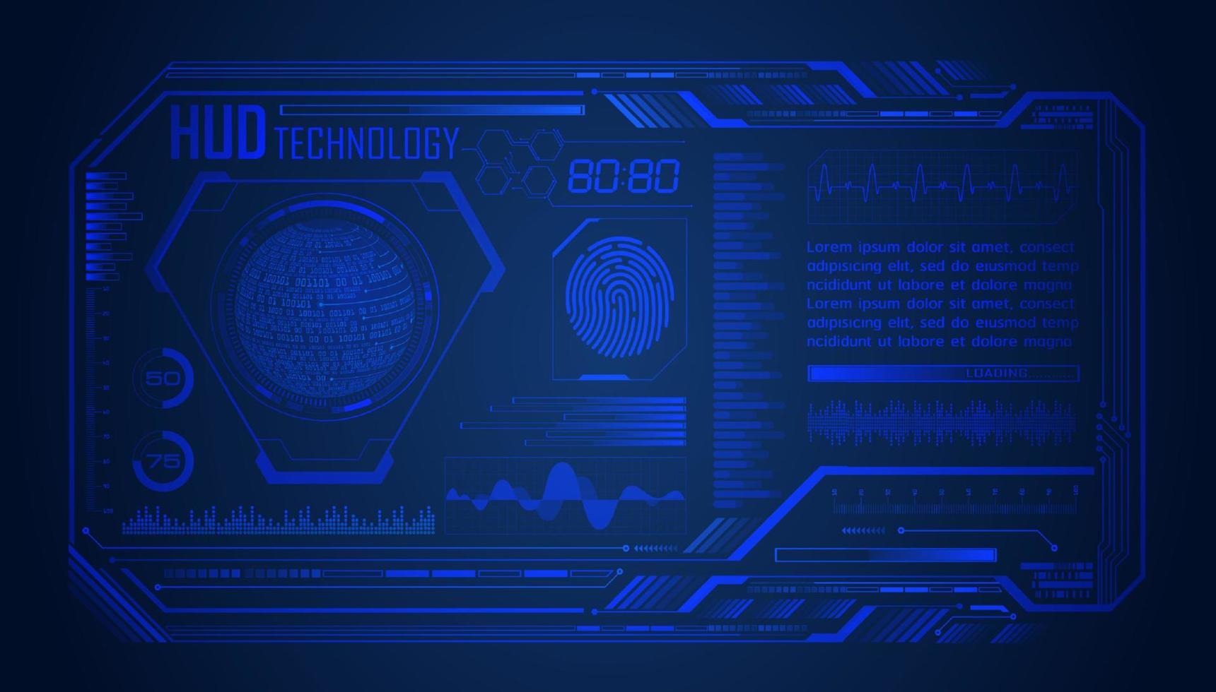 modern hud technologie scherm achtergrond vector