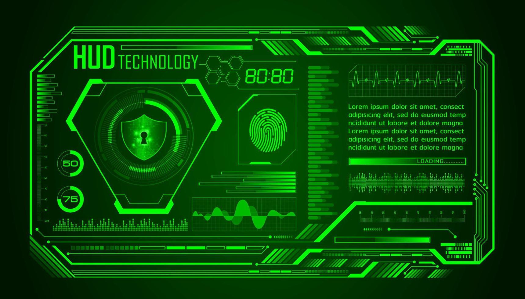 modern hud technologie scherm achtergrond vector