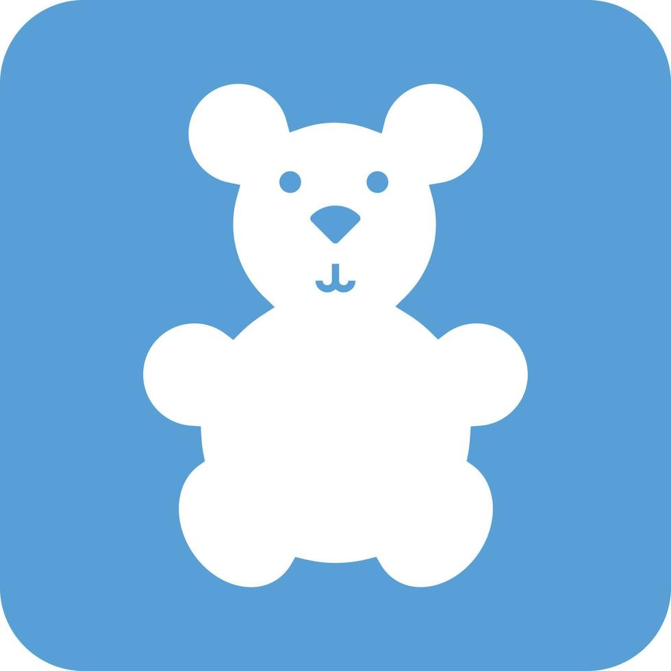 gevuld beer glyph ronde achtergrond icoon vector