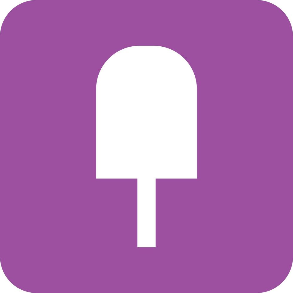 ijs lolly glyph ronde achtergrond icoon vector