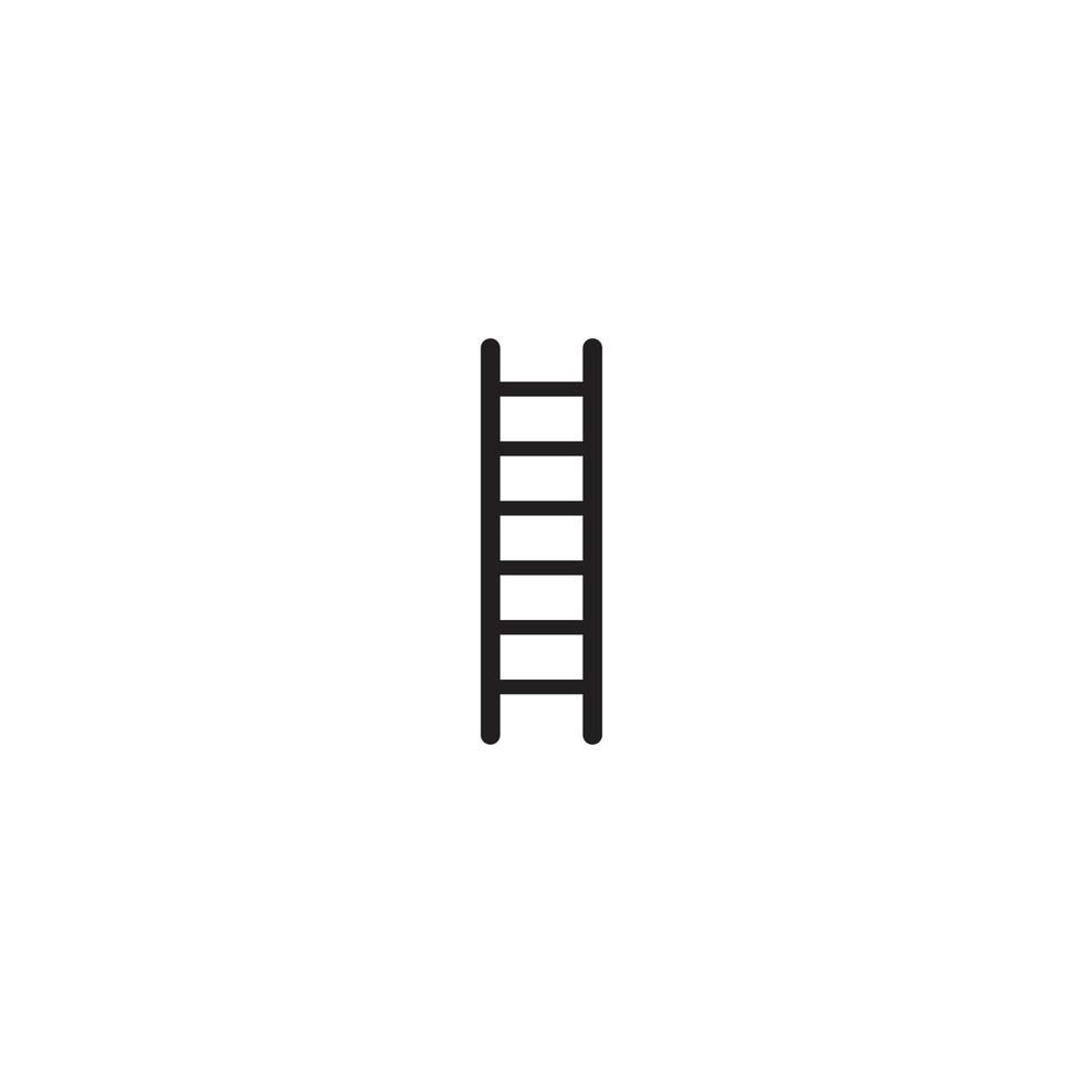 ladder en trap logo sjabloon vector icoon illustratie