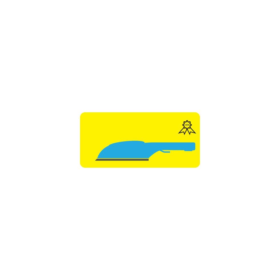 ijzer icoon logo, vector ontwerp