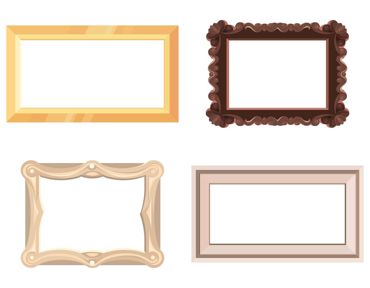 set lege afbeeldingsframes. vector