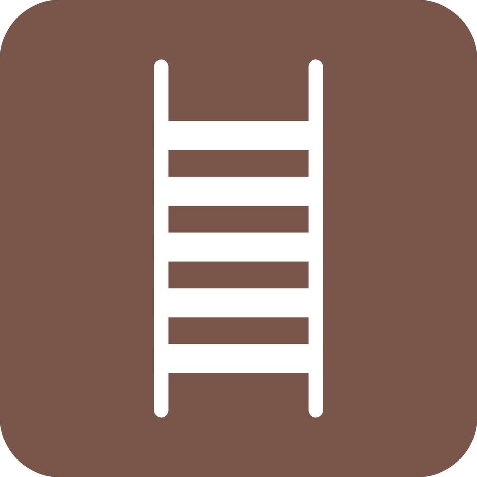 ladder glyph ronde achtergrond icoon vector