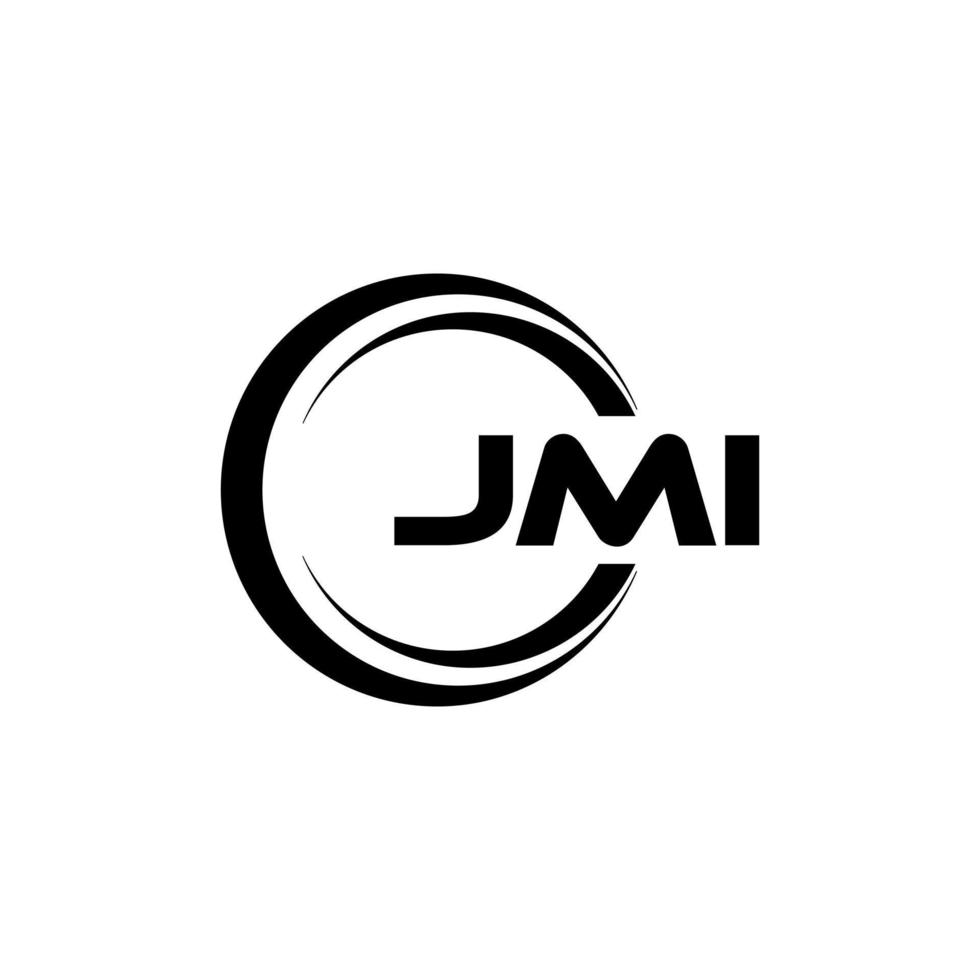 jmi brief logo ontwerp in illustratie. vector logo, schoonschrift ontwerpen voor logo, poster, uitnodiging, enz.