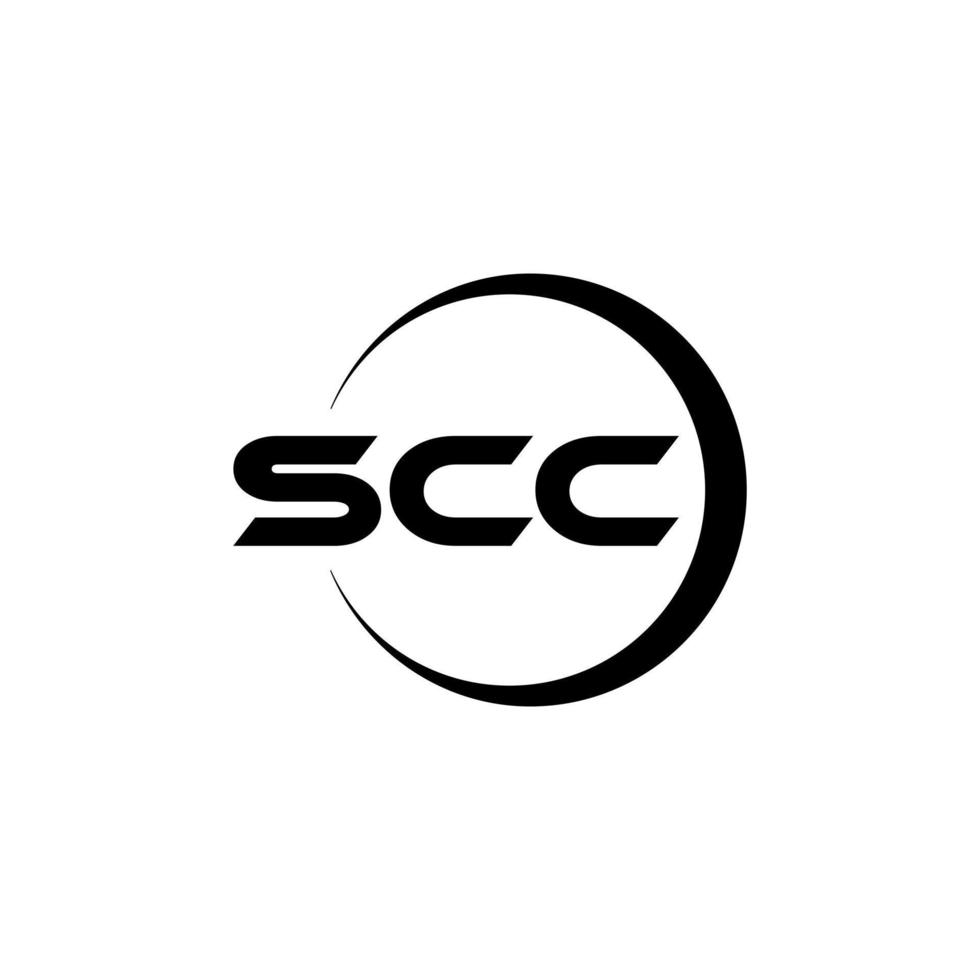 sc brief logo ontwerp in illustrator. vector logo, schoonschrift ontwerpen voor logo, poster, uitnodiging, enz.