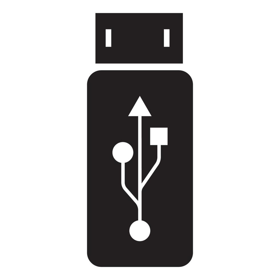 USB gegevens overdracht logo vector