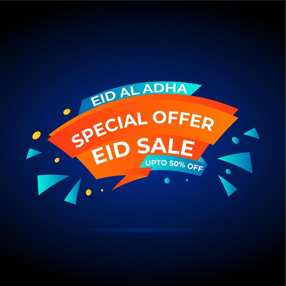 eid verkoop speciale aanbieding banner vector