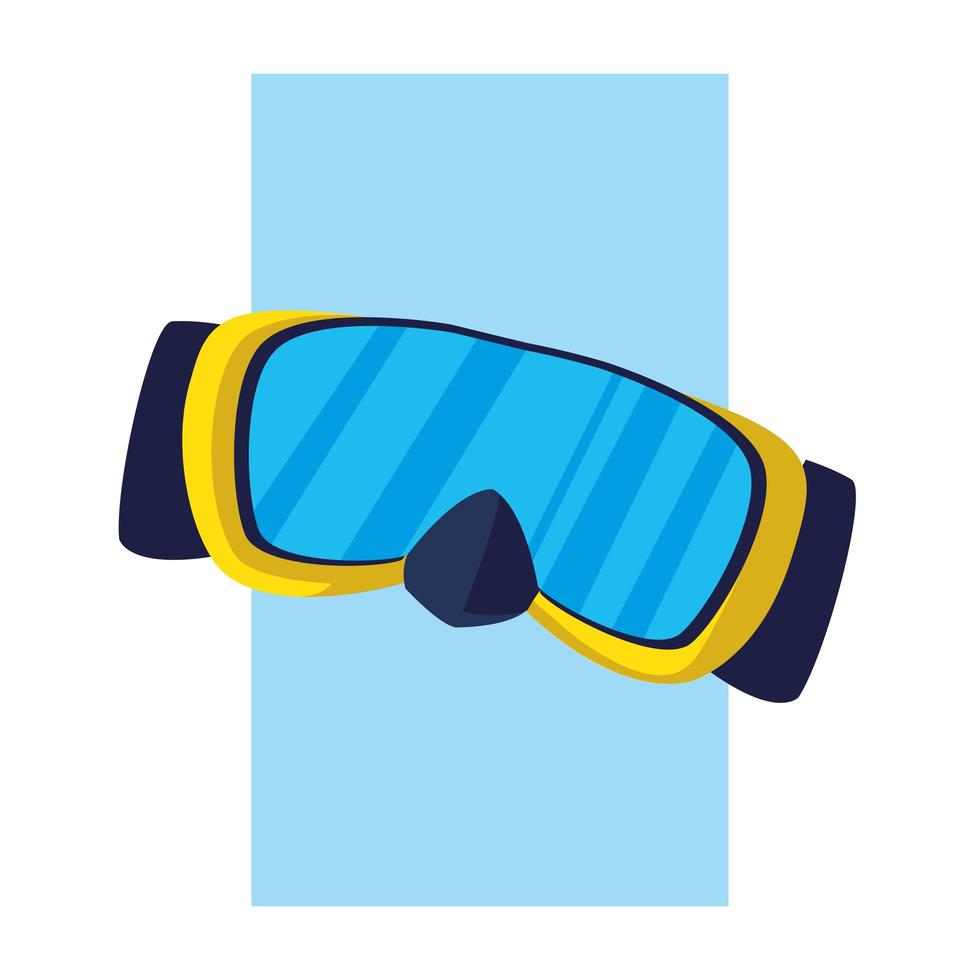 geïsoleerd snorkelmaskerontwerp vector