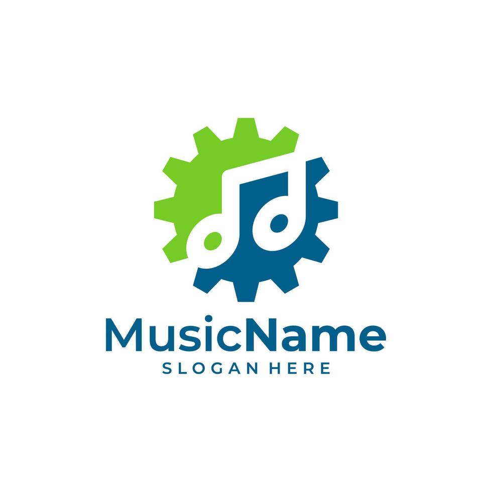 muziek- uitrusting logo vector icoon illustratie. uitrusting muziek- logo ontwerp sjabloon