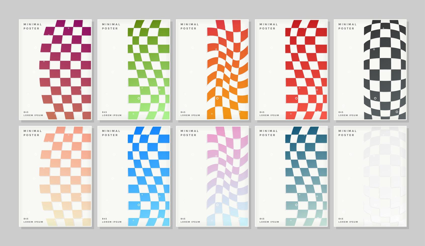 set van abstracte covers ontwerp. vector